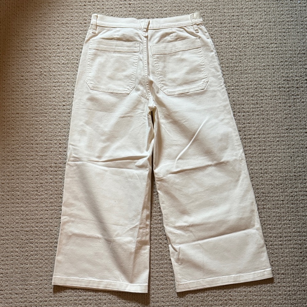 J Crew Point Sur Cream Pants with Front Pockets - Picture 4 of 4